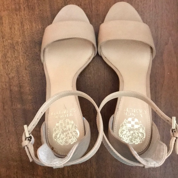 Vince Camuto Nude Ankle Strap Sandal - Picture 4 of 6